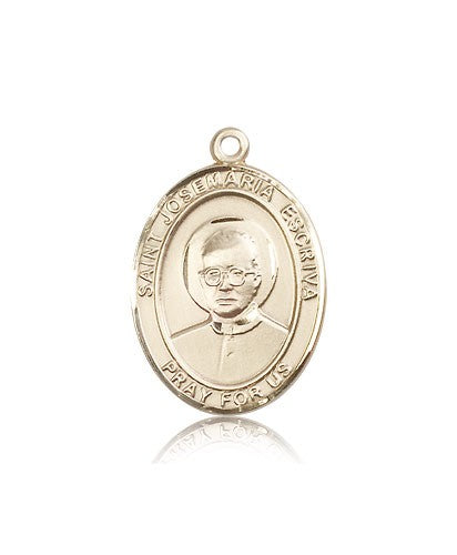 St. Josemaria Escriva Medal, 14 Karat Gold, Large - 14 KT Yellow Gold