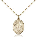 St. Sharbel Medal, Gold Filled, Medium - Gold-tone