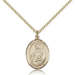 St. Agnes of Rome Medal, Gold Filled, Medium - Gold-tone