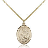 St. Agnes of Rome Medal, Gold Filled, Medium - Gold-tone