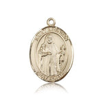 St. Brendan the Navigator Medal, 14 Karat Gold, Large - 14 KT Yellow Gold