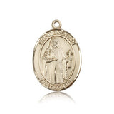 St. Brendan the Navigator Medal, 14 Karat Gold, Large - 14 KT Yellow Gold