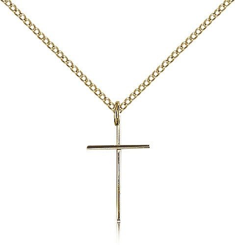 Cross Pendant, Gold Filled - Gold-tone