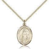 St. Juliana Medal, Gold Filled, Medium - Gold-tone