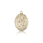 St. Gertrude of Nivelles Medal, 14 Karat Gold, Medium - 14 KT Yellow Gold
