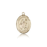 St. Gertrude of Nivelles Medal, 14 Karat Gold, Medium - 14 KT Yellow Gold
