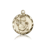 St. Lucy Medal, 14 Karat Gold - 14 KT Yellow Gold