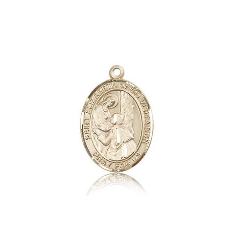 St. Elizabeth of the Visitation Medal, 14 Karat Gold, Medium - 14 KT Yellow Gold