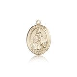 St. Giles Medal, 14 Karat Gold, Medium - 14 KT Yellow Gold