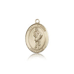 St. Florian Medal, 14 Karat Gold, Medium - 14 KT Yellow Gold