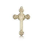 Cross Pendant, 14 Karat Gold - 14 KT Yellow Gold