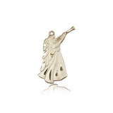 Guardian Angel Medal, 14 Karat Gold - 14 KT Yellow Gold