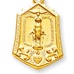 Miraculous Necklace with Heart, 16 Karat Gold Over Sterling Silver with Chain - Gold-tone