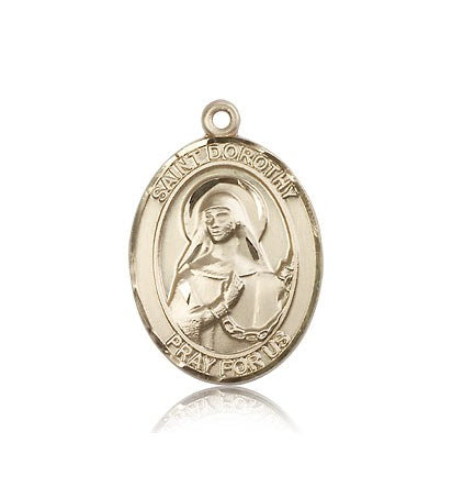 St. Dorothy Medal, 14 Karat Gold, Large - 14 KT Yellow Gold