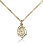 Scapular Medal, Gold Filled - Gold-tone