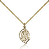 Scapular Medal, Gold Filled - Gold-tone