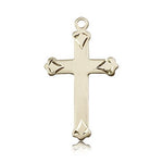 Cross Pendant, 14 Karat Gold - 14 KT Yellow Gold