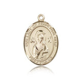 Our Lady of Perpetual Help Medal, 14 Karat Gold, Large - 14 KT Yellow Gold