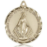Miraculous Medal, 14 Karat Gold - 14 KT Yellow Gold