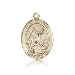 St. Colette Medal, 14 Karat Gold, Large - 14 KT Yellow Gold
