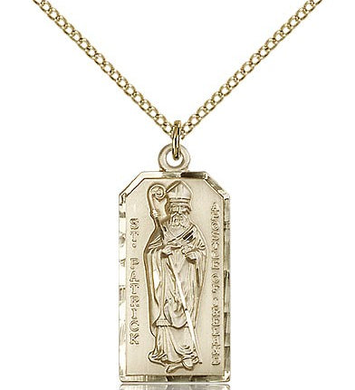 St. Patrick Medal, Gold Filled - Gold-tone