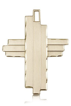 Cross Pendant, 14 Karat Gold - 14 KT Yellow Gold