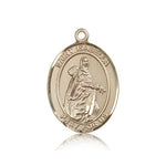 St. Isabella of Portugal Medal, 14 Karat Gold, Large - 14 KT Yellow Gold