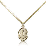 Holy Spirit Medal, Gold Filled - Gold-tone