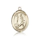St. Dominic De Guzman Medal, 14 Karat Gold, Large - 14 KT Yellow Gold