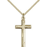 Cross Pendant, Gold Filled - Gold-tone