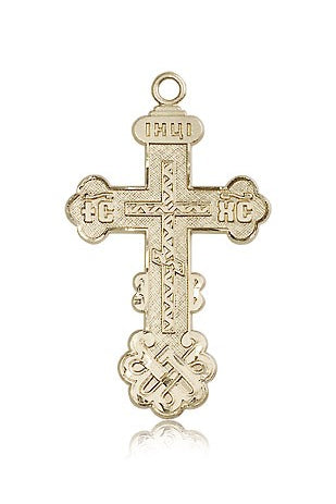 Cross Pendant, 14 Karat Gold - 14 KT Yellow Gold