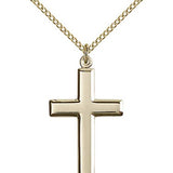 Cross Pendant, Gold Filled - Gold-tone