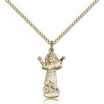 Divino Nino Medal, Gold Filled - Gold-tone