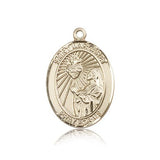 St. Margaret Mary Alacoque Medal, 14 Karat Gold, Large - 14 KT Yellow Gold