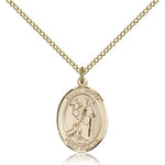 St. Roch Medal, Gold Filled, Medium - Gold-tone