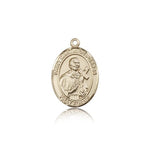 St. Martin De Porres Medal, 14 Karat Gold, Medium - 14 KT Yellow Gold