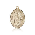 St. Joseph of Arimathea Medal, 14 Karat Gold, Large - 14 KT Yellow Gold