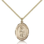 St. Juan Diego Medal, Gold Filled, Medium - Gold-tone