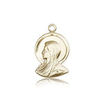Madonna Medal, 14 Karat Gold - 14 KT Yellow Gold