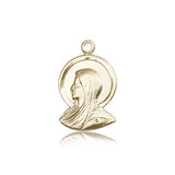 Madonna Medal, 14 Karat Gold - 14 KT Yellow Gold