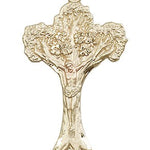 Tree of Life Crucifix Pendant, 14 Karat Gold - 14 KT Yellow Gold