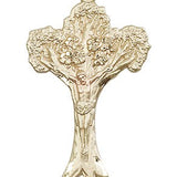 Tree of Life Crucifix Pendant, 14 Karat Gold - 14 KT Yellow Gold