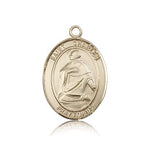 St. Charles Borromeo Medal, 14 Karat Gold, Large - 14 KT Yellow Gold
