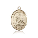 St. Charles Borromeo Medal, 14 Karat Gold, Large - 14 KT Yellow Gold