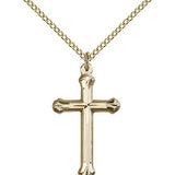 Cross Pendant, Gold Filled - Gold-tone