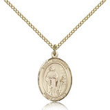 St. Susanna Medal, Gold Filled, Medium - Gold-tone
