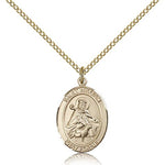 St. William of Rochester Medal, Gold Filled, Medium - Gold-tone