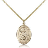 St. William of Rochester Medal, Gold Filled, Medium - Gold-tone