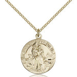 St. Joan of Arc Medal, Gold Filled - Gold-tone