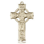 Celtic Cross Pendant, 14 Karat Gold - 14 KT Yellow Gold